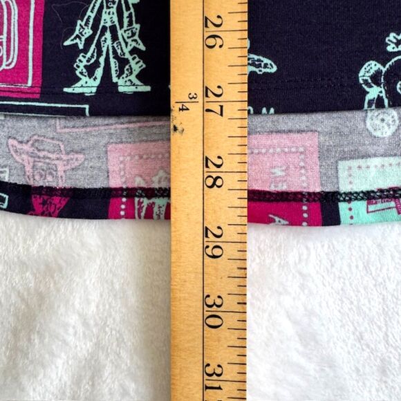 Lot of 2 LuLaRoe Disney Toy Story Irma Tunics Womens SZ M Blue & Black Long Tops - Picture 8 of 12